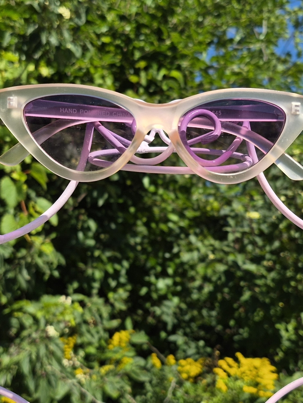 Purple Pink Cat Eye Sunglasses - Unbranded
